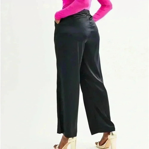 Intempo Black Wide Leg Elastic Pants Size Large NWT - Picture 2 of 12